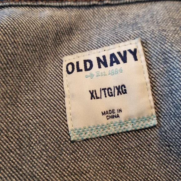 Old Navy Denim Trucker Jean Jacket XL - Picture 6 of 16
